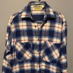 Vintage St. Jhon’s Bay “ Big Mac flannel “ Blue Plaid Men's Shirt
